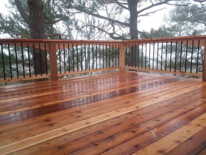 Cedar Deck Installation in Stamford, CT