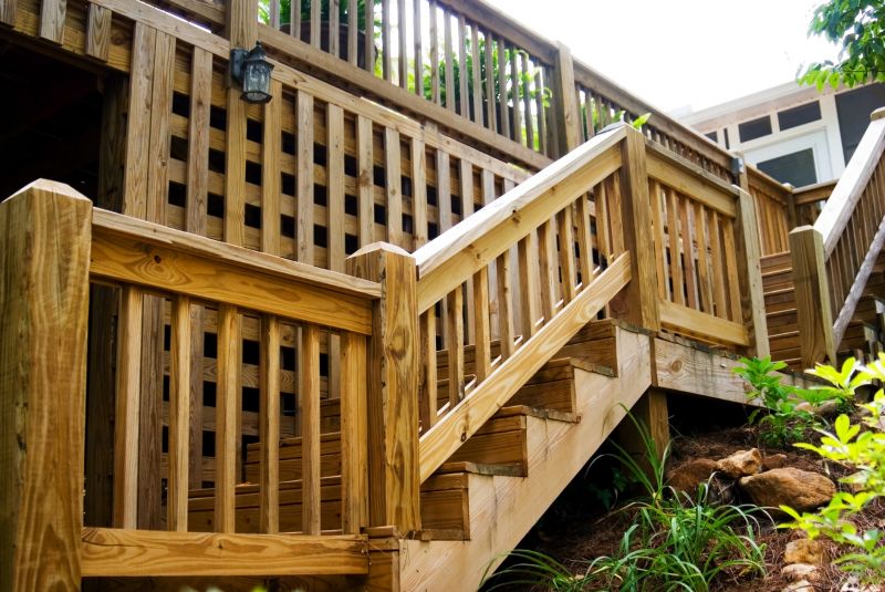 Deck Stairs Installation detail